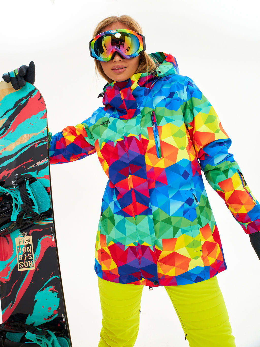 Женская горнолыжная сноубордическая куртка Alpha Endless Ultra Chaleur SNB 423/316_6 Разноцветный  фото 31
