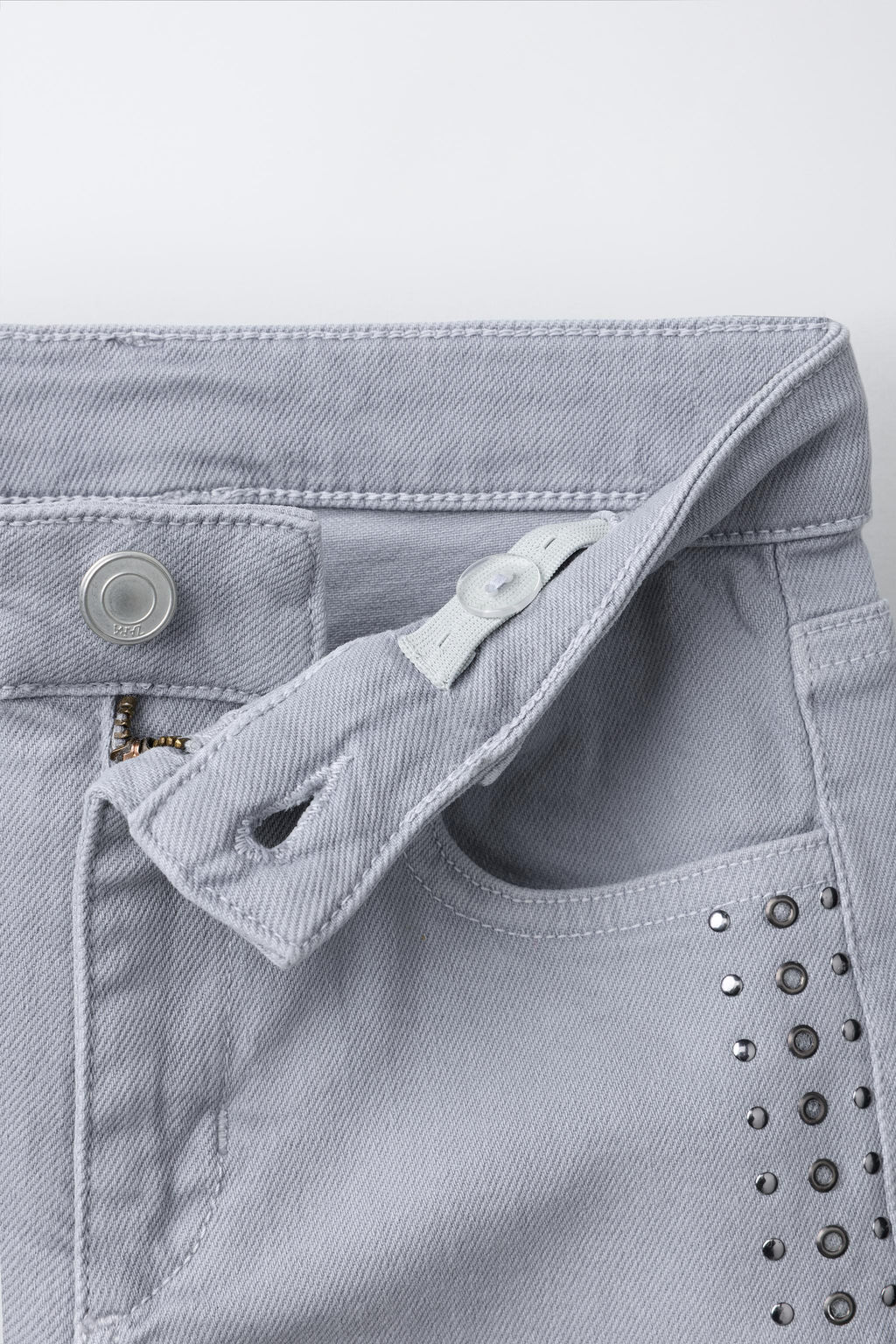 JEANS BOOTCUT TACHAS / Gris azul - Zara фото 3