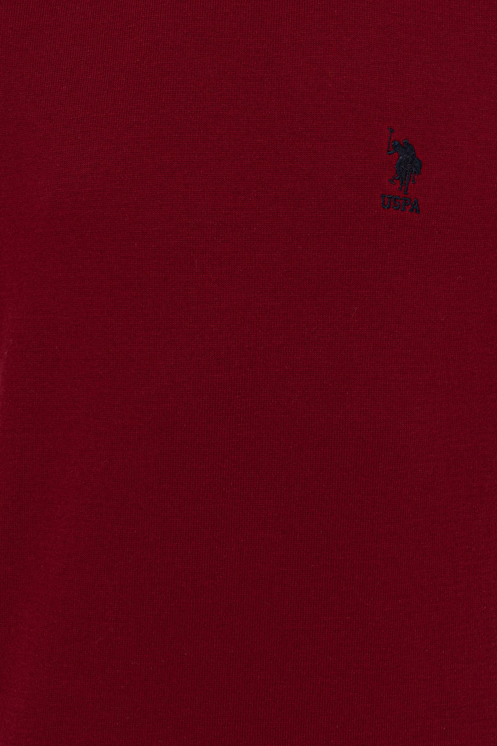 Мужской бордовый красный трикотажный свитер Basic - U.s. polo assn фото 18