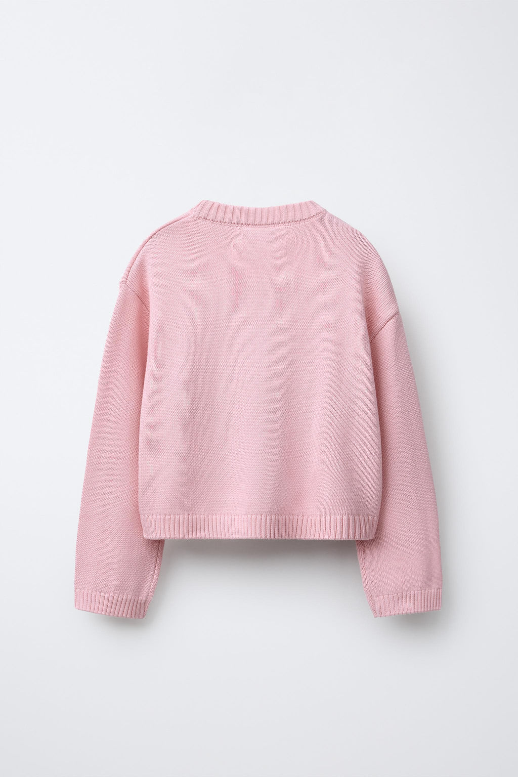 JERSEY PUNTO TEXTO BORDADO / Rosa pastel - Zara фото 4