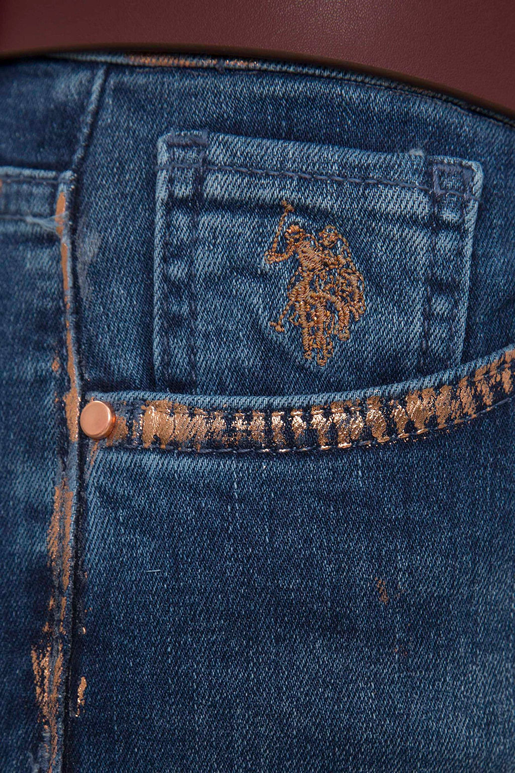 Женские синие джинсовые брюки - U.s. polo assn фото 4