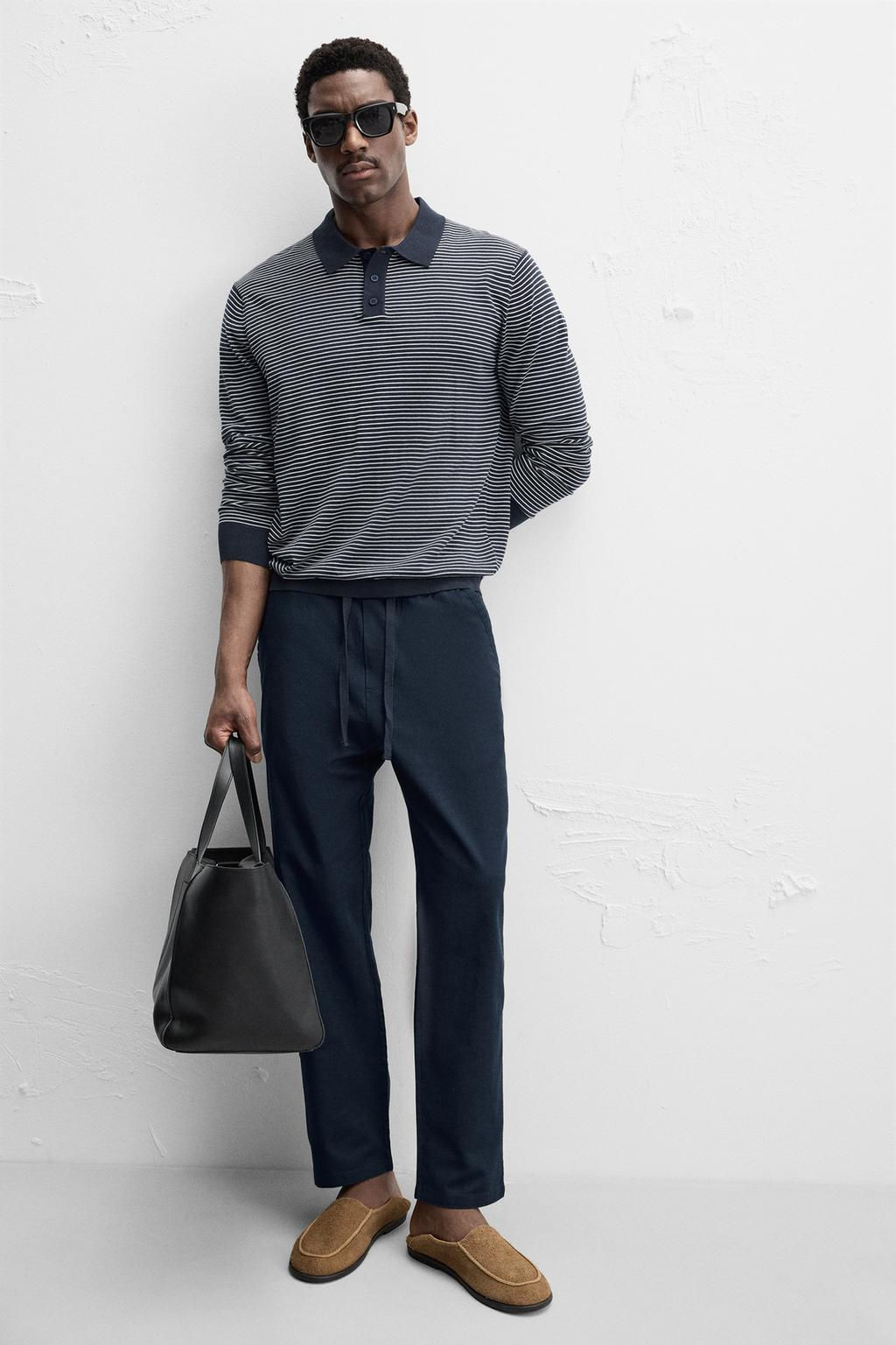 RELAXED FIT JOGGER WAIST TROUSERS - Zara фото 36