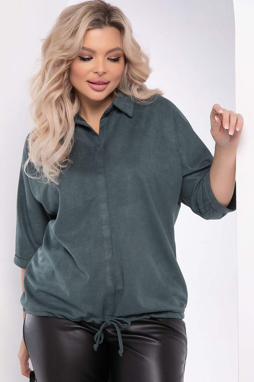 Туника Мона Лиза (темно-зеленая) Б7983 - Lt collection фото 6