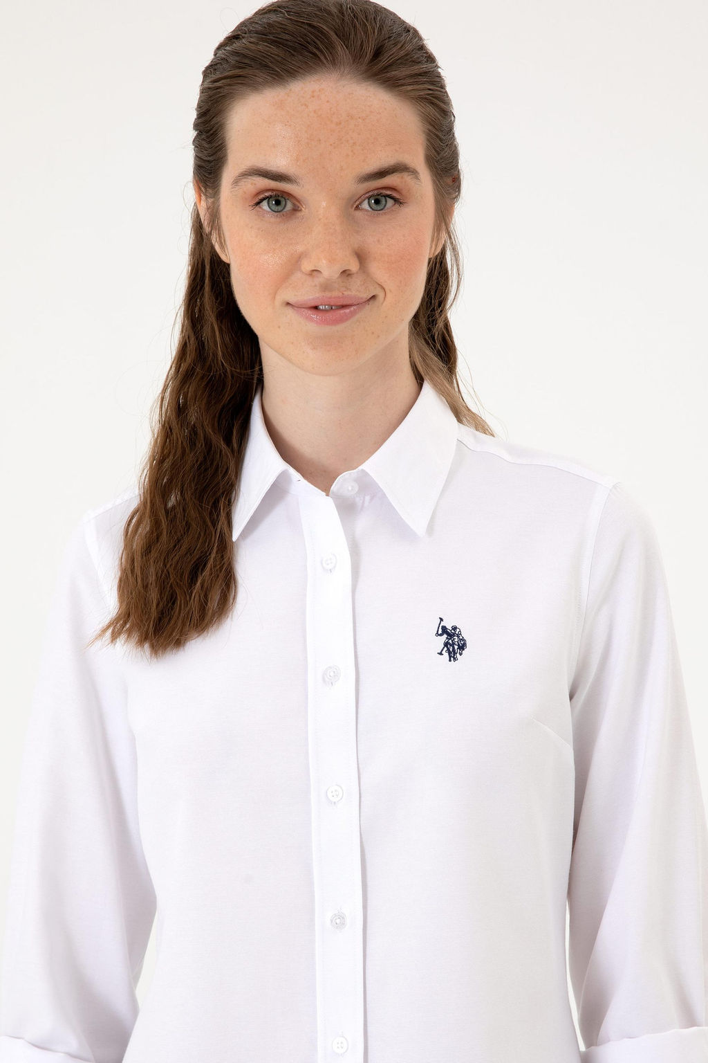 Kad_n Beyaz Uzun Kollu Basic G_mlek Sepette S_rpriz _ndirim - U.s. polo assn фото 2