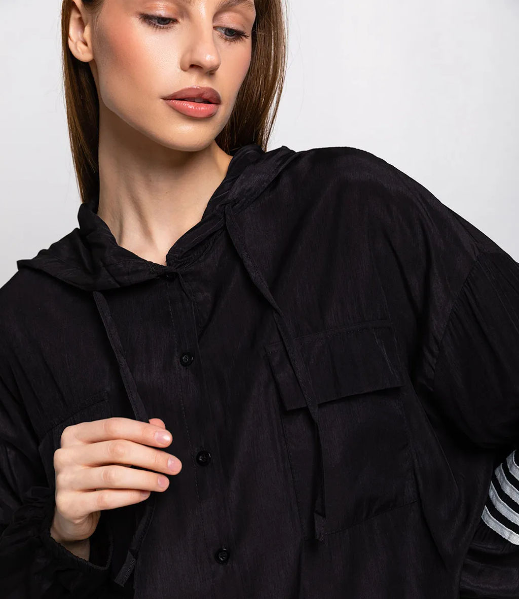 Рубашка #КТ22318, чёрный