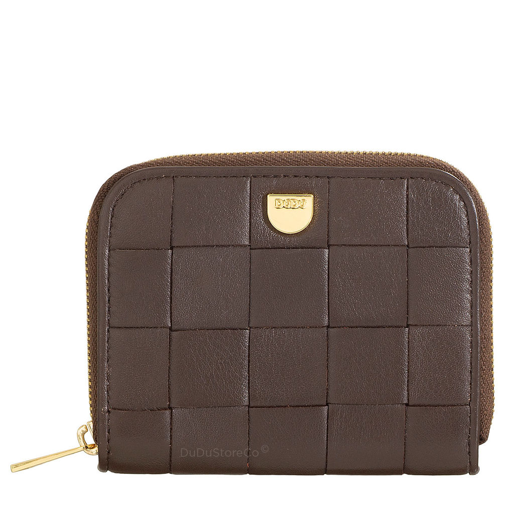 Итальянский кожаный кошелек для карт DuDu серии Hokkaido | кофейно-коричневый - Dudubags фото 2