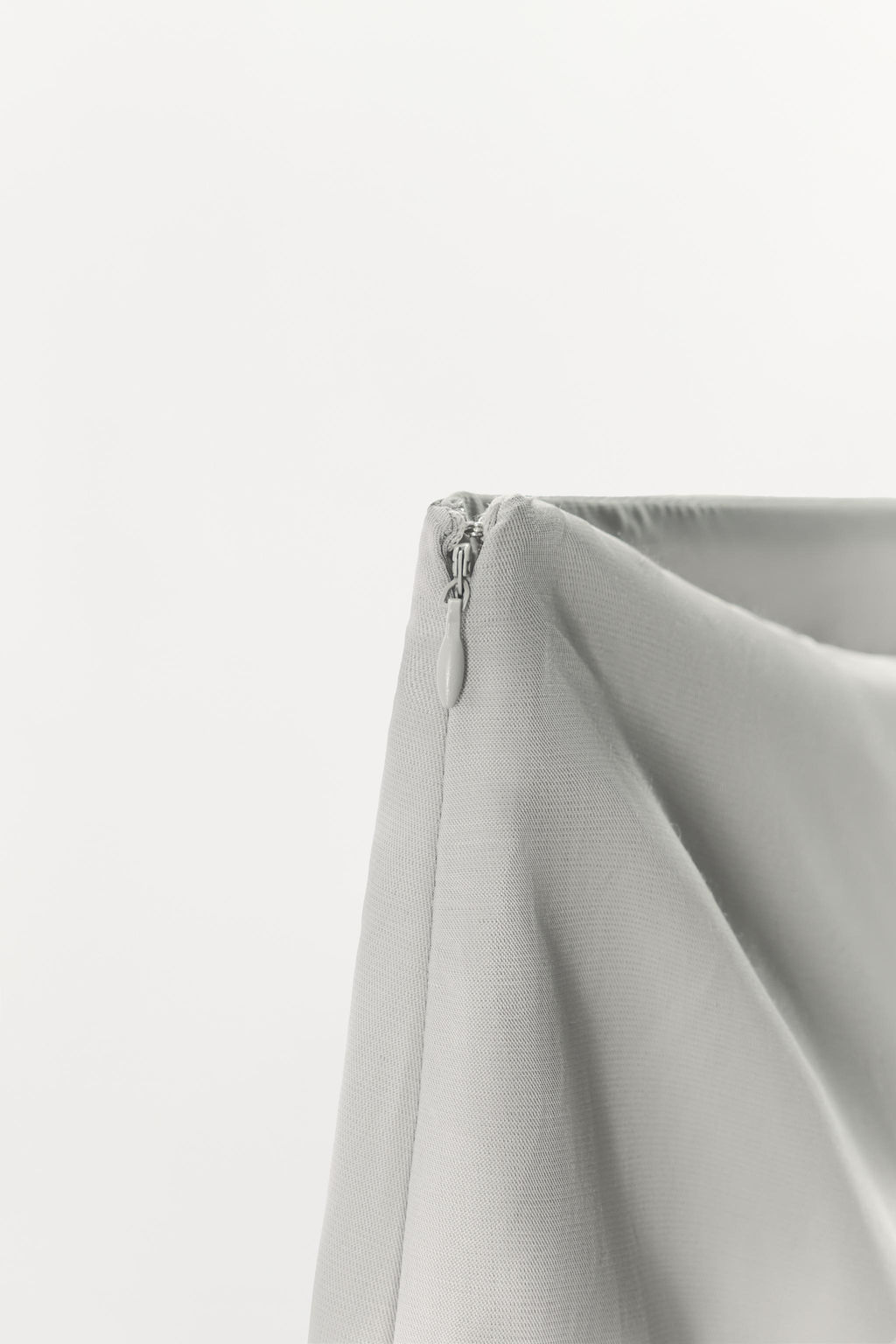 FALDA MINI LINO FLECOS / Gris - Zara фото 7