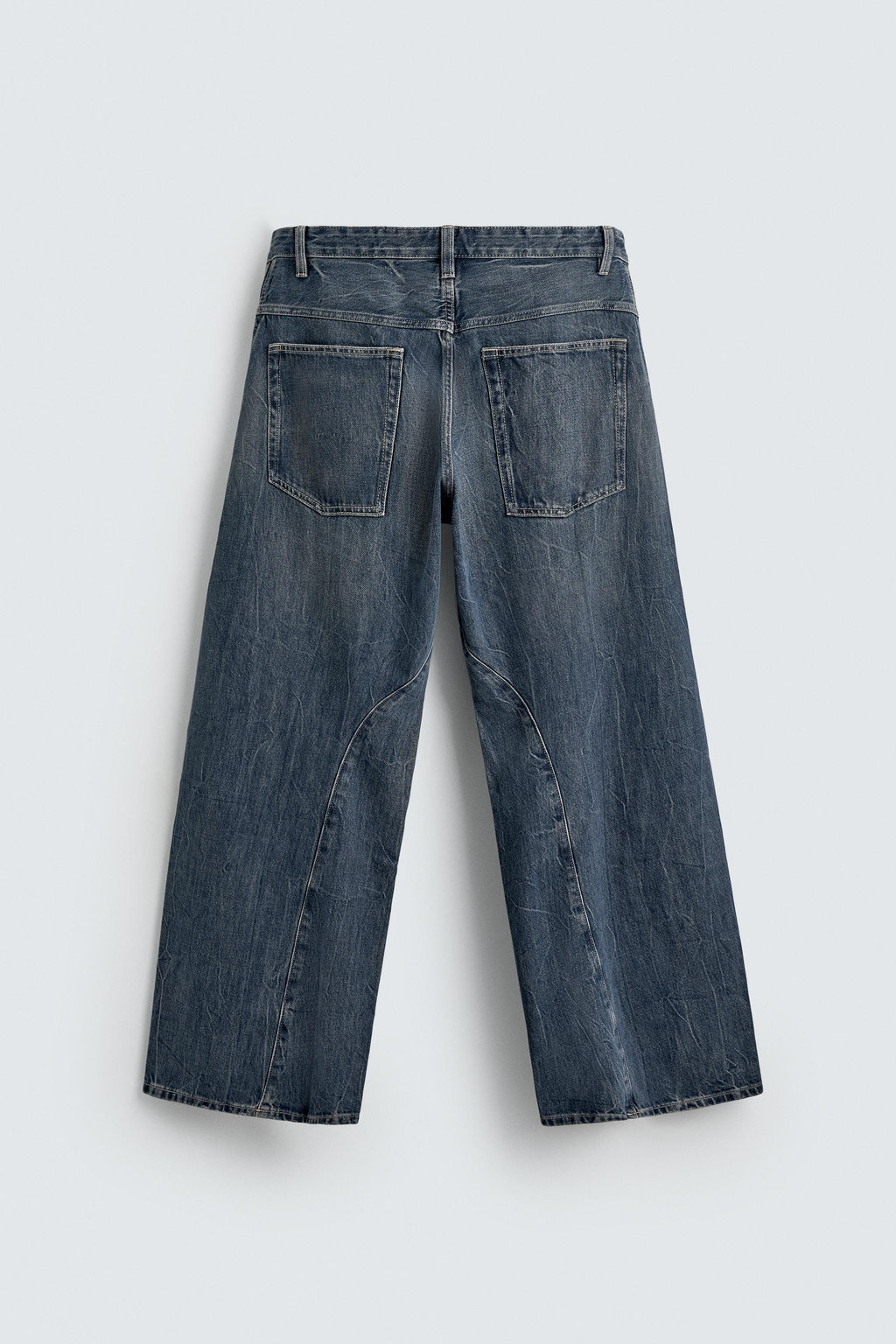 BAGGY FIT TWISTED-SEAM JEANS - Zara фото 8