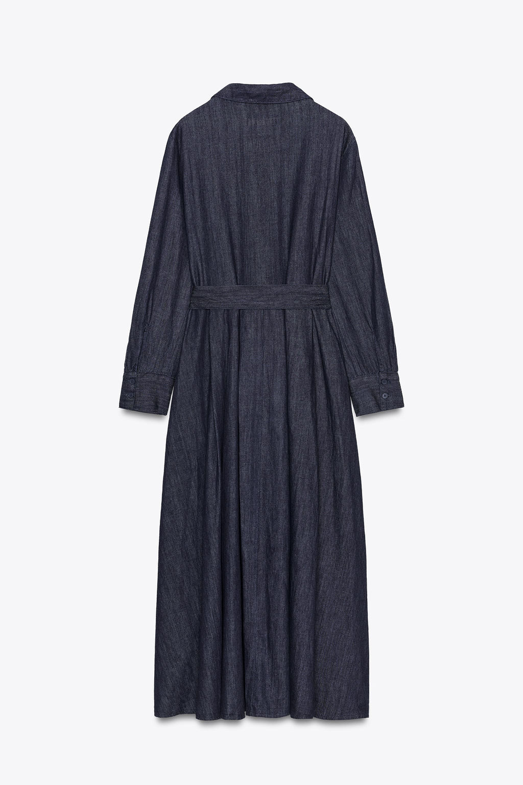 ZW COLLECTION DENIM BELTED DRESS - Zara фото 6