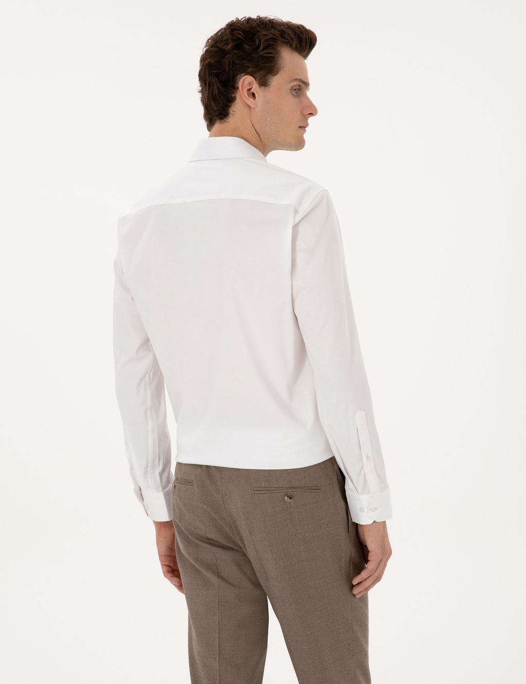 Beyaz Likral_ Kolay _t_lenebilir Ex. Slim Fit Basic G_mlek - Pierre cardin фото 5