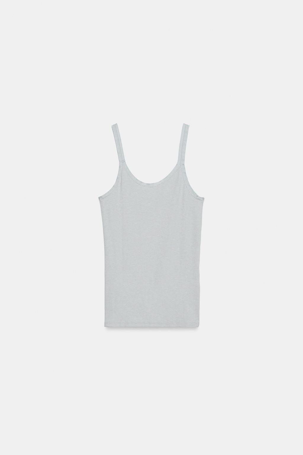 SOFT INTERLOCK TOP WITH DRAPED SIDE DETAIL - Zara фото 42