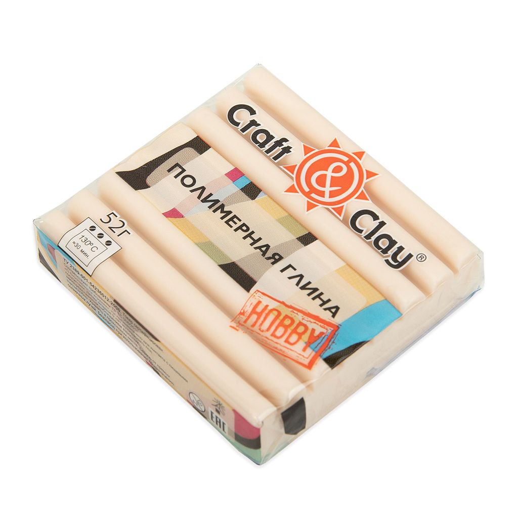 Craft&Clay полимерная глина для лепки кукол CCH кашемир 52 г 1703 ваниль