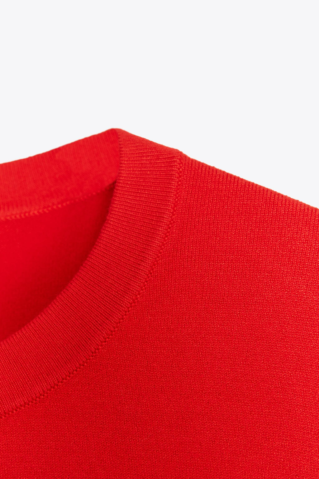 BASIC PLAIN KNIT SHORT SLEEVE TOP - Zara фото 5