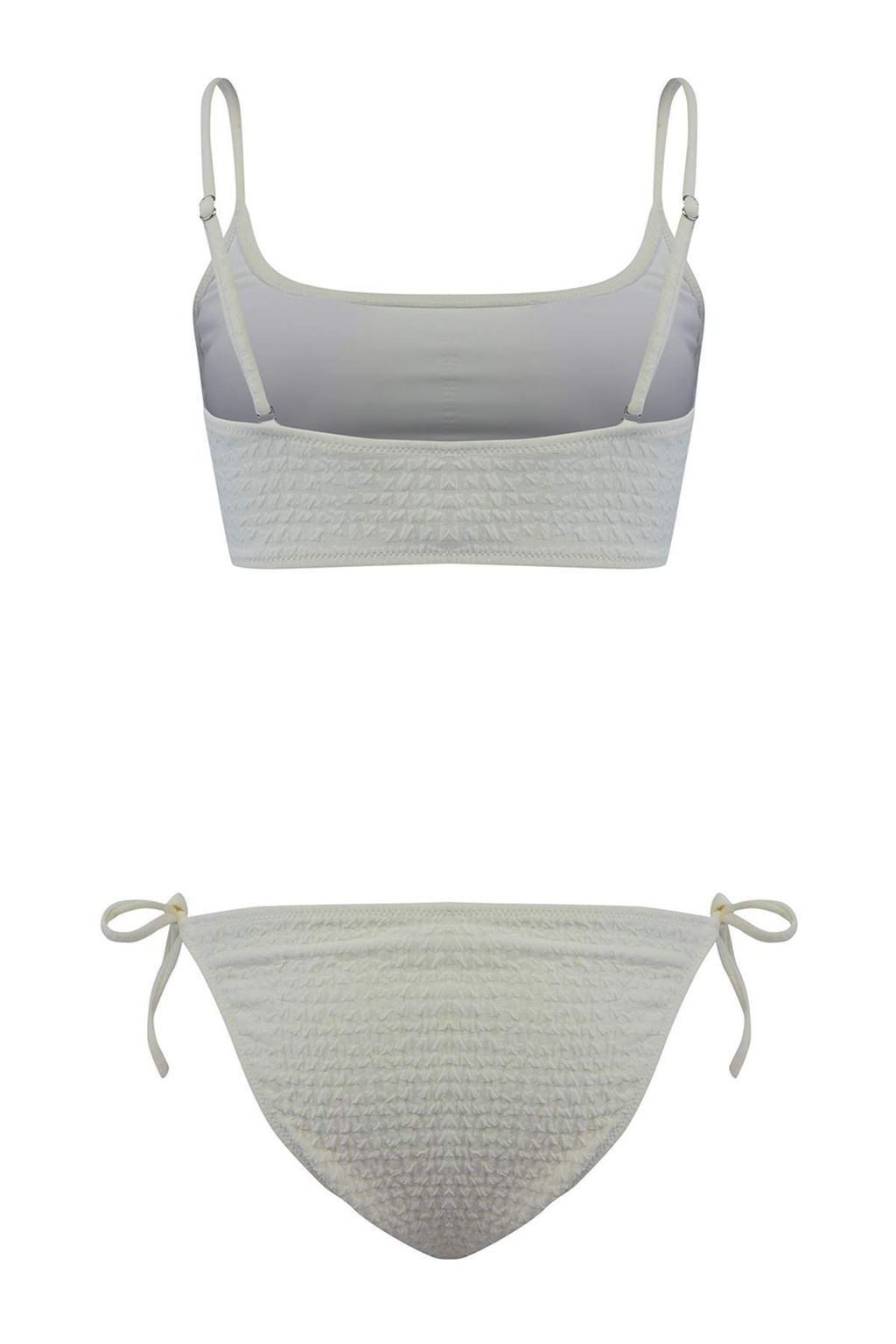 Kahverengi Dokulu Bralette Kapl? Baglama Detayl? Normal Bel Regular Bikini Tak?m? TBESS26BT00092 - Trendyolmilla фото 8