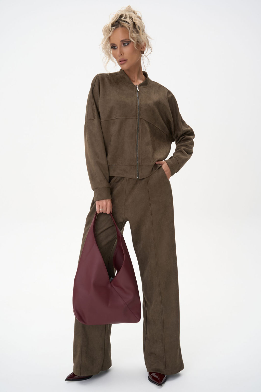 Бомбер Майли (оливковый) - Эльза фото 11