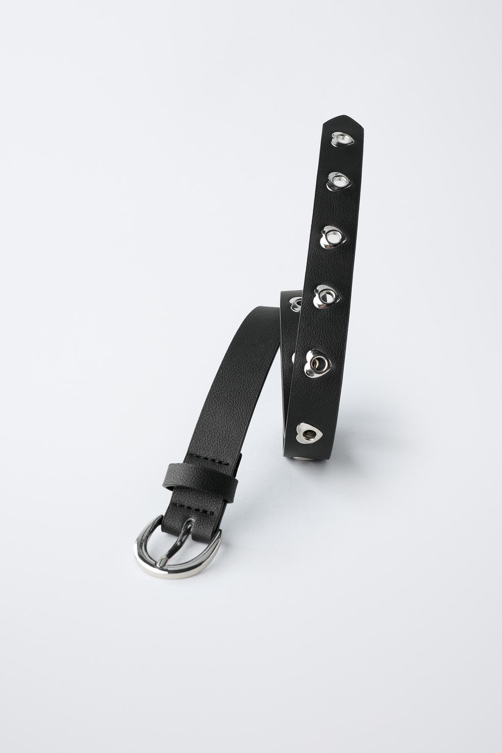 LEATHER-EFFECT EYELET BELT - Zara фото 3