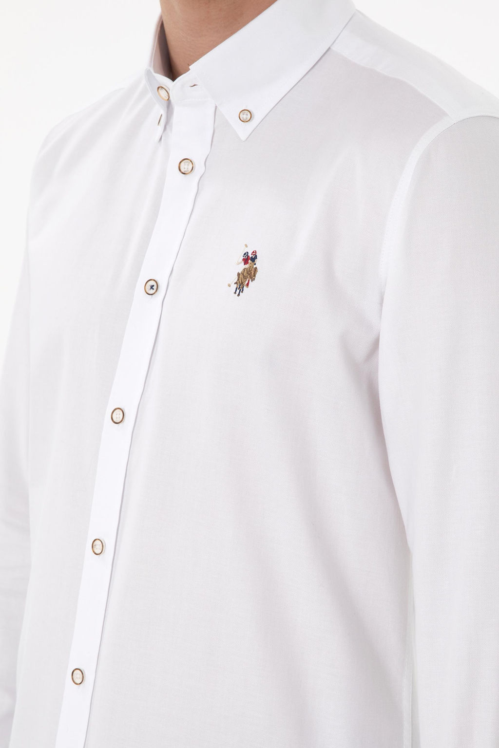 Erkek Beyaz Uzun Kollu Basic G_mlek Sepette S_rpriz _ndirim - U.s. polo assn фото 14