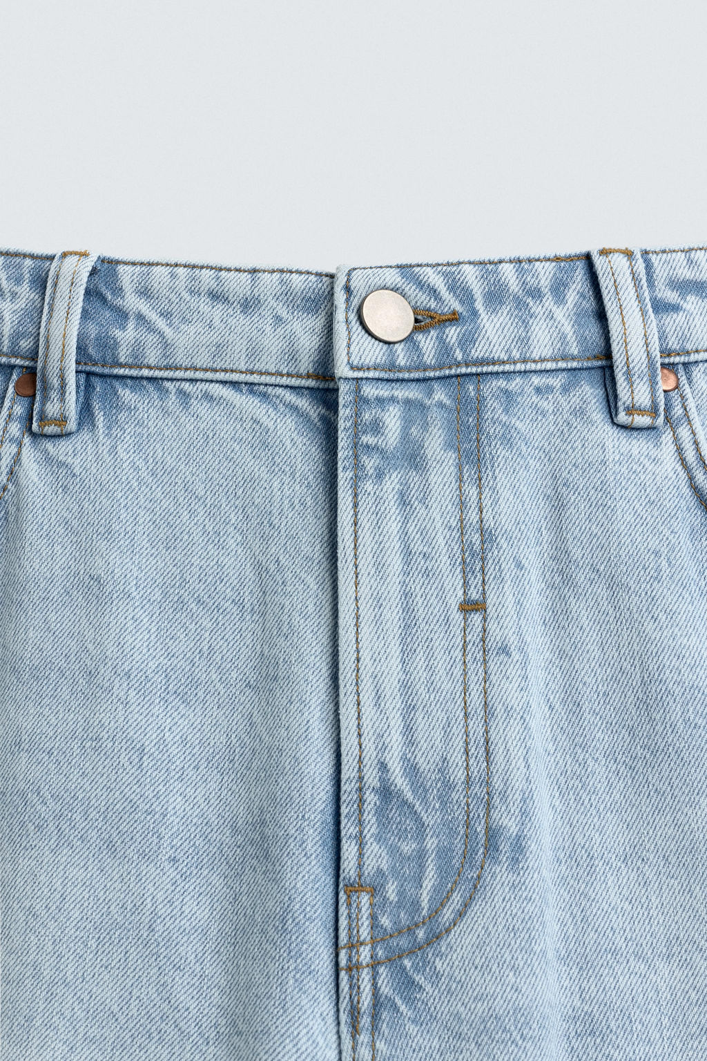 JEANS STRAIGHT FIT ALGOD?N - LYOCELL / Azul claro - Zara фото 4