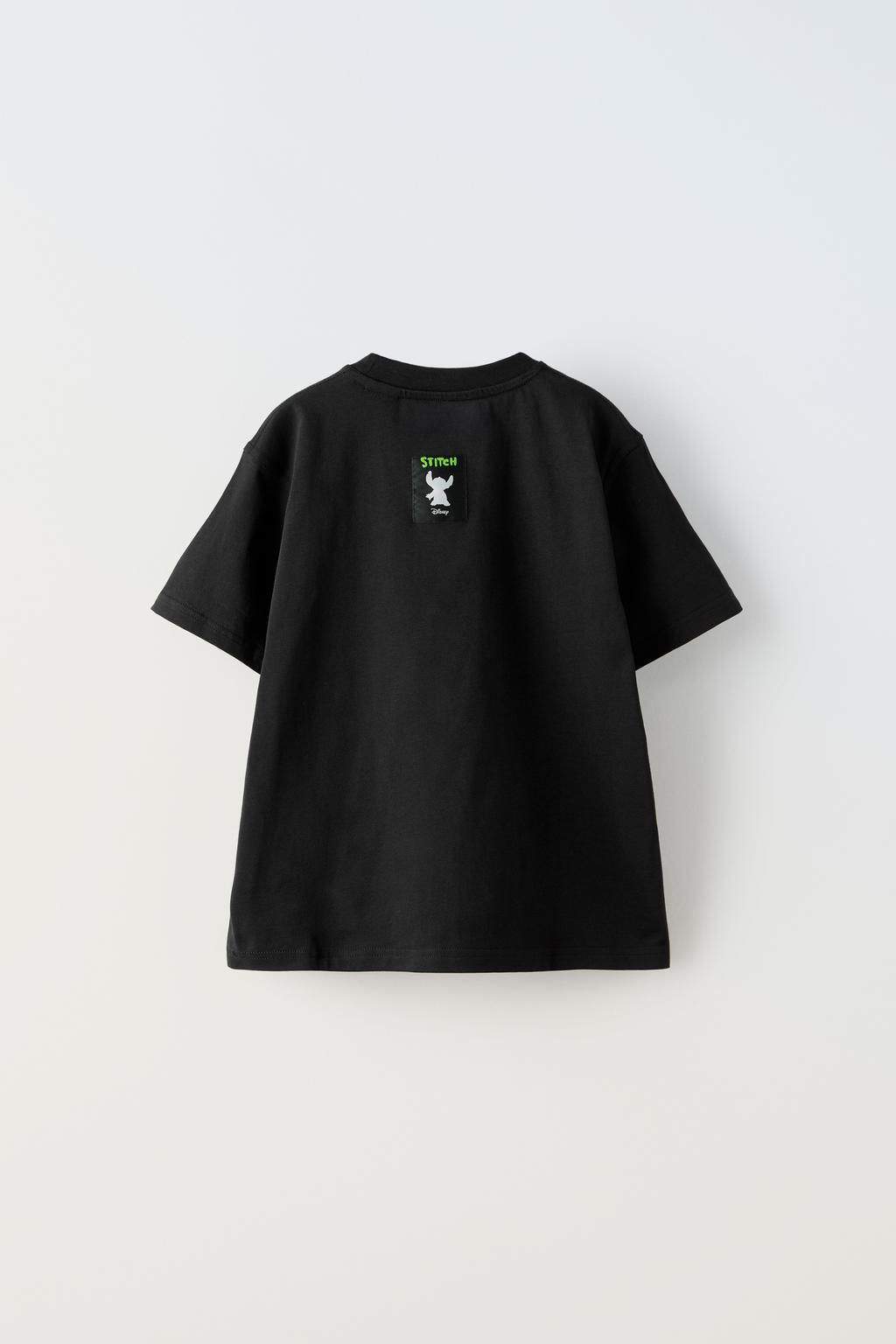 KABARTMA DETAYLI LILO & STITCH DISNEY BASKILI T-SHIRT - Zara фото 2