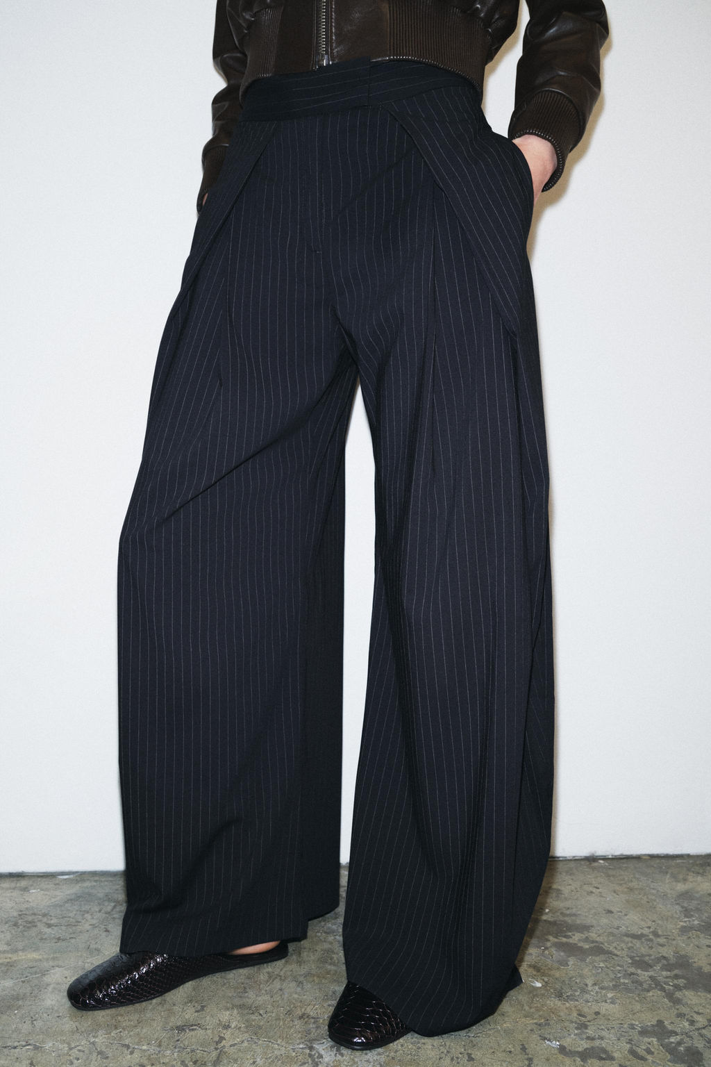 ZW COLLECTION WIDE-LEG TROUSERS - Zara фото 10