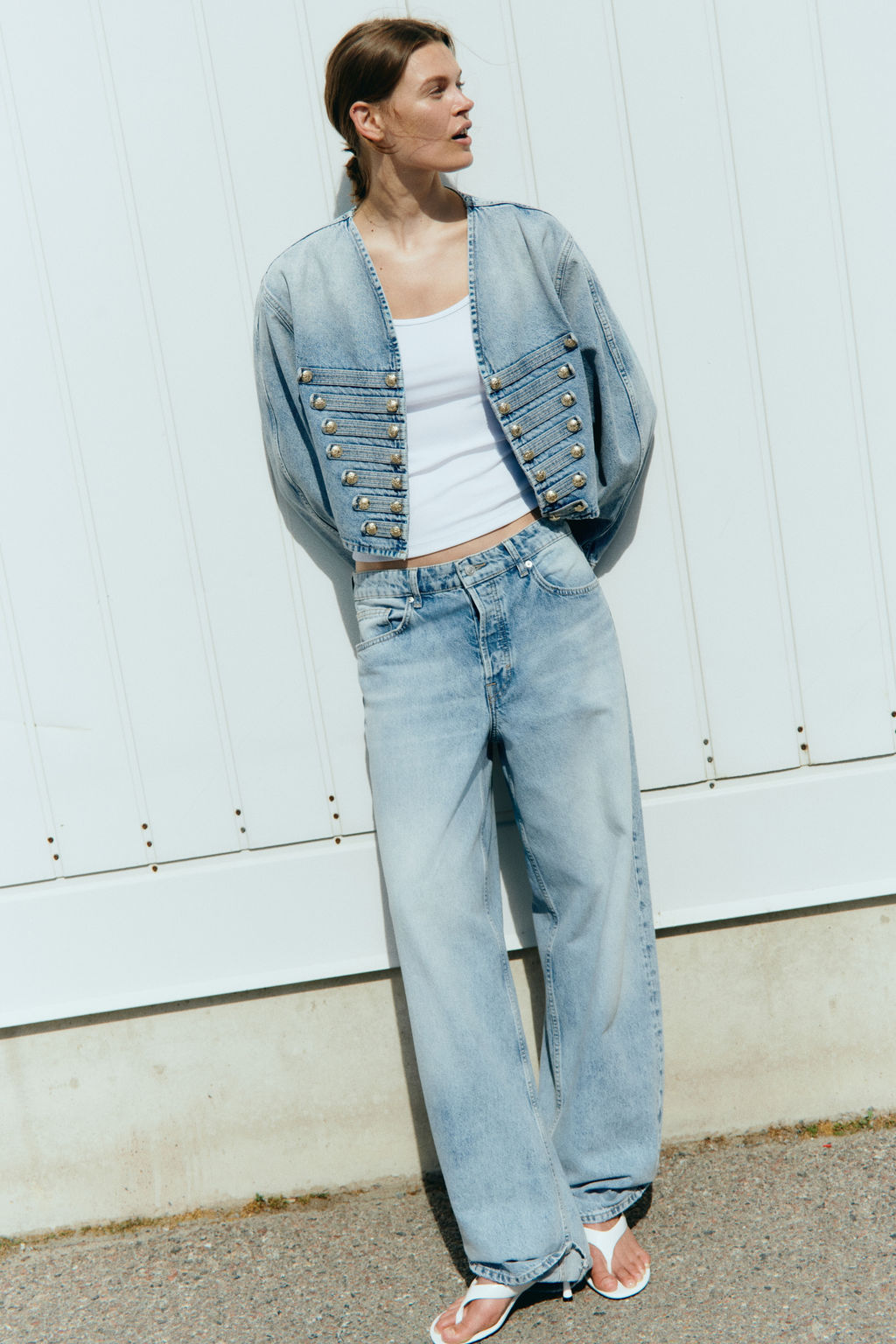 Chaqueta denim cropped - H&m фото 4