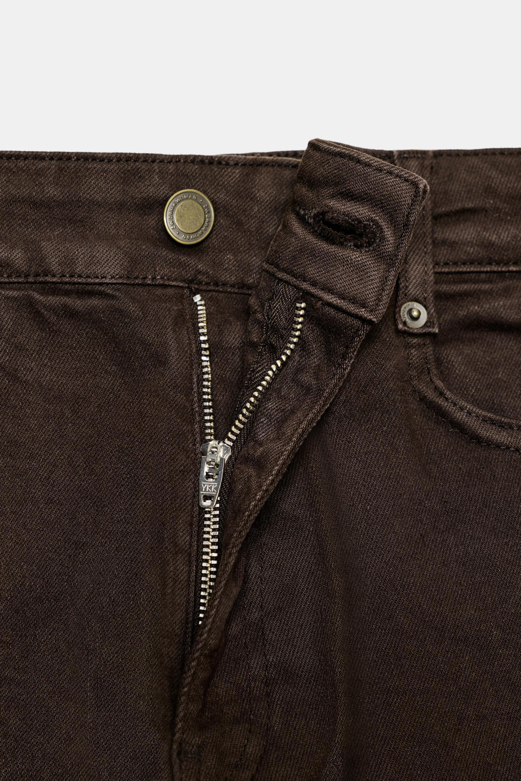 JEANS ZW COLLECTION WIDE LEG TIRO ALTO / Marr?n - Zara фото 7