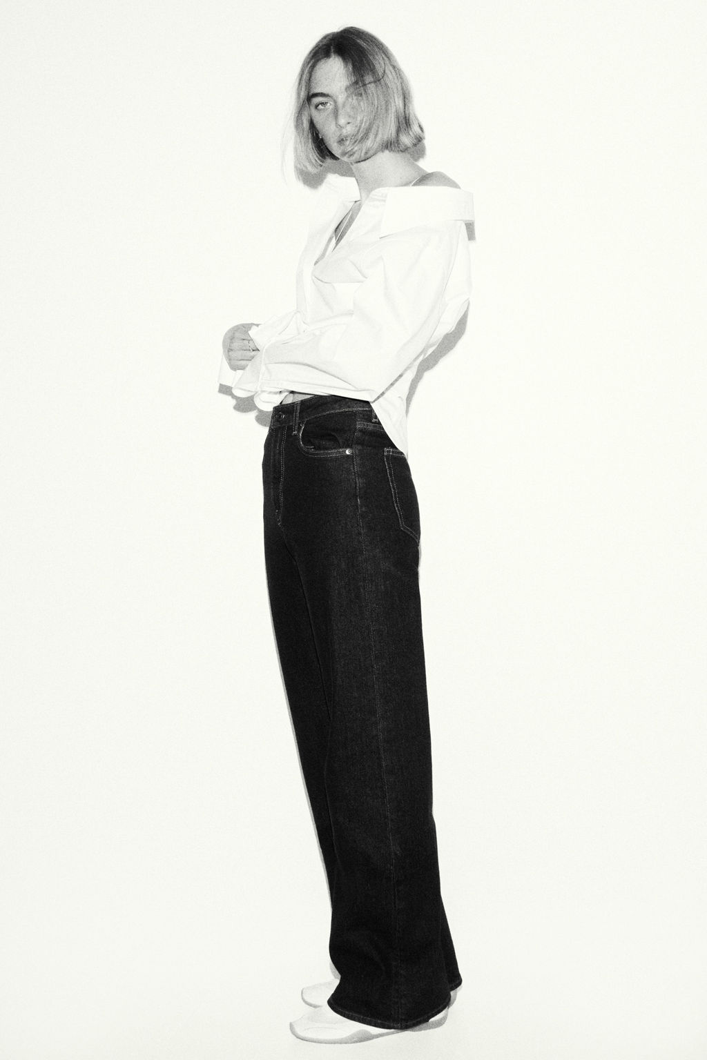 Wide High Waist Jeans - H&m фото 18
