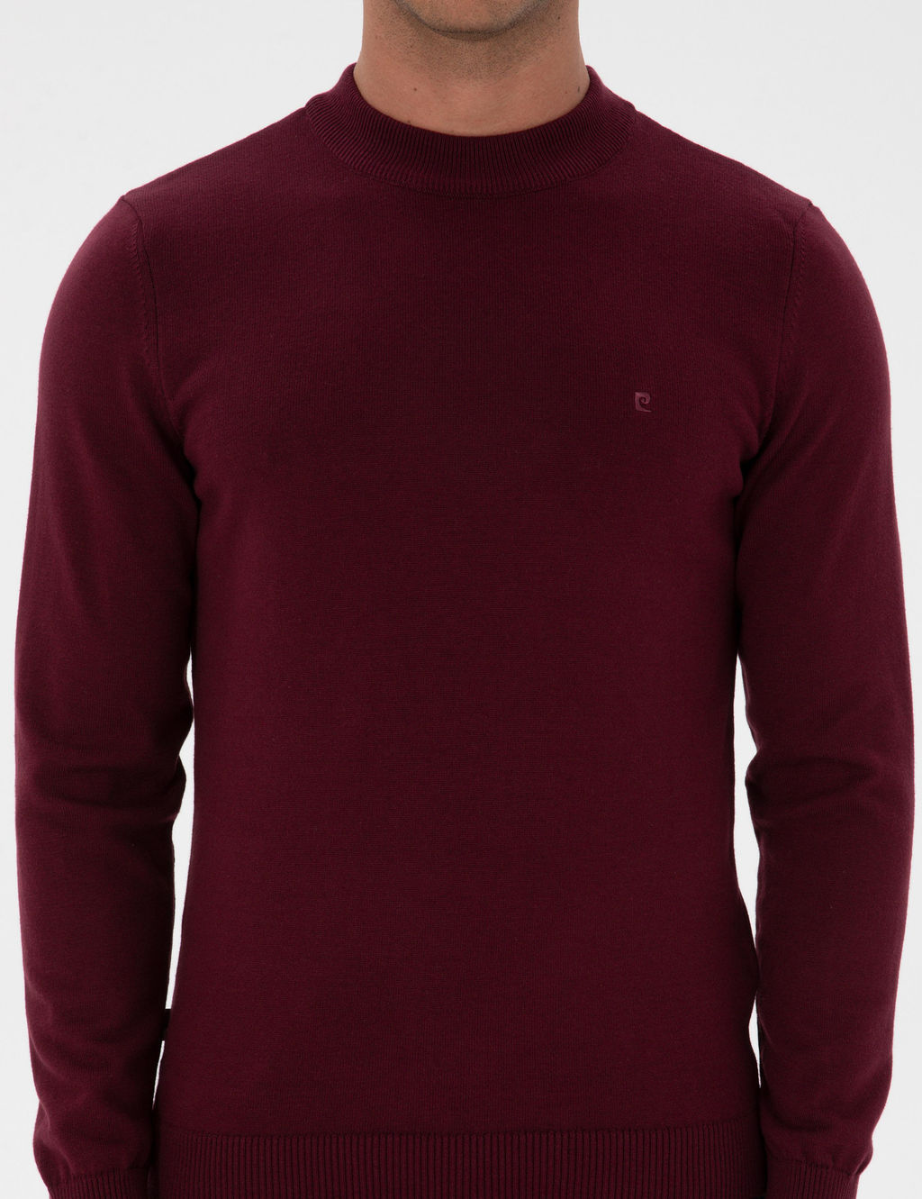 Mor Slim Fit _eyrek Yaka Basic Triko Kazak - Pierre cardin фото 6