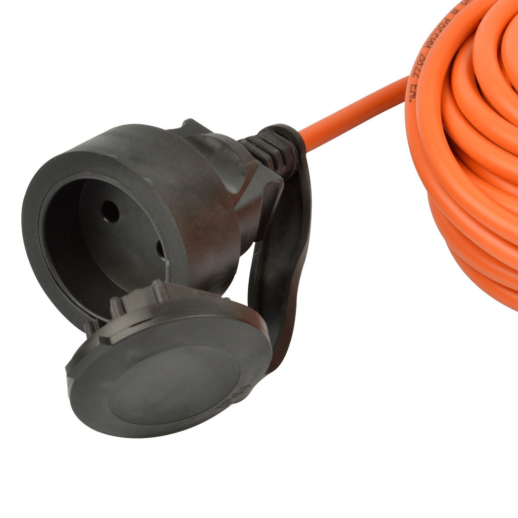 UG /UCK-1N/2x0,75/10M/O IP44 ORANGE Удлинитель силовой в бухте, б/з, 1гнездо, 10м (ПВС 2х0,75), 6A. Оранжевый. TМ Uniel
