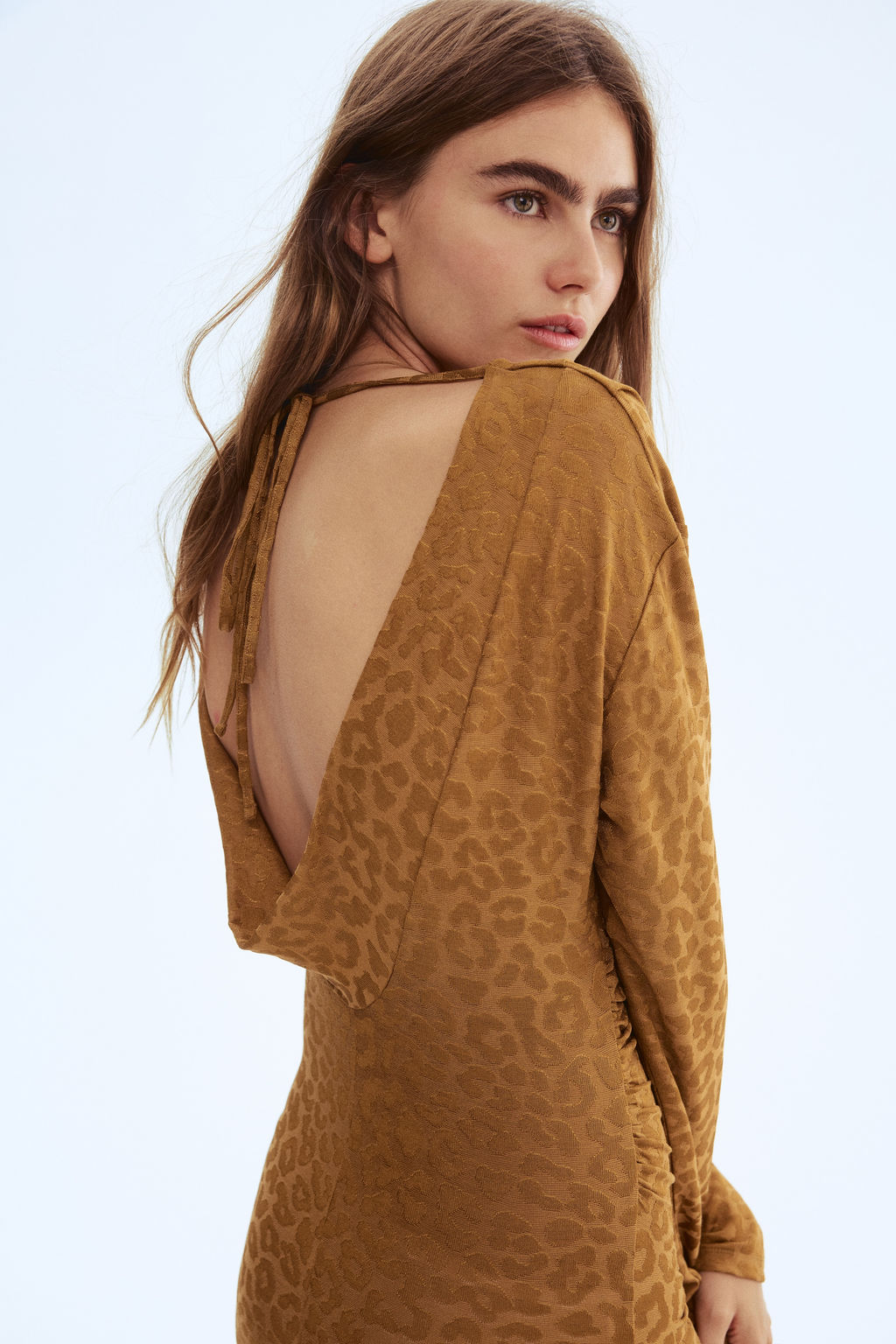 Vestido midi drapeado - H&m фото 5