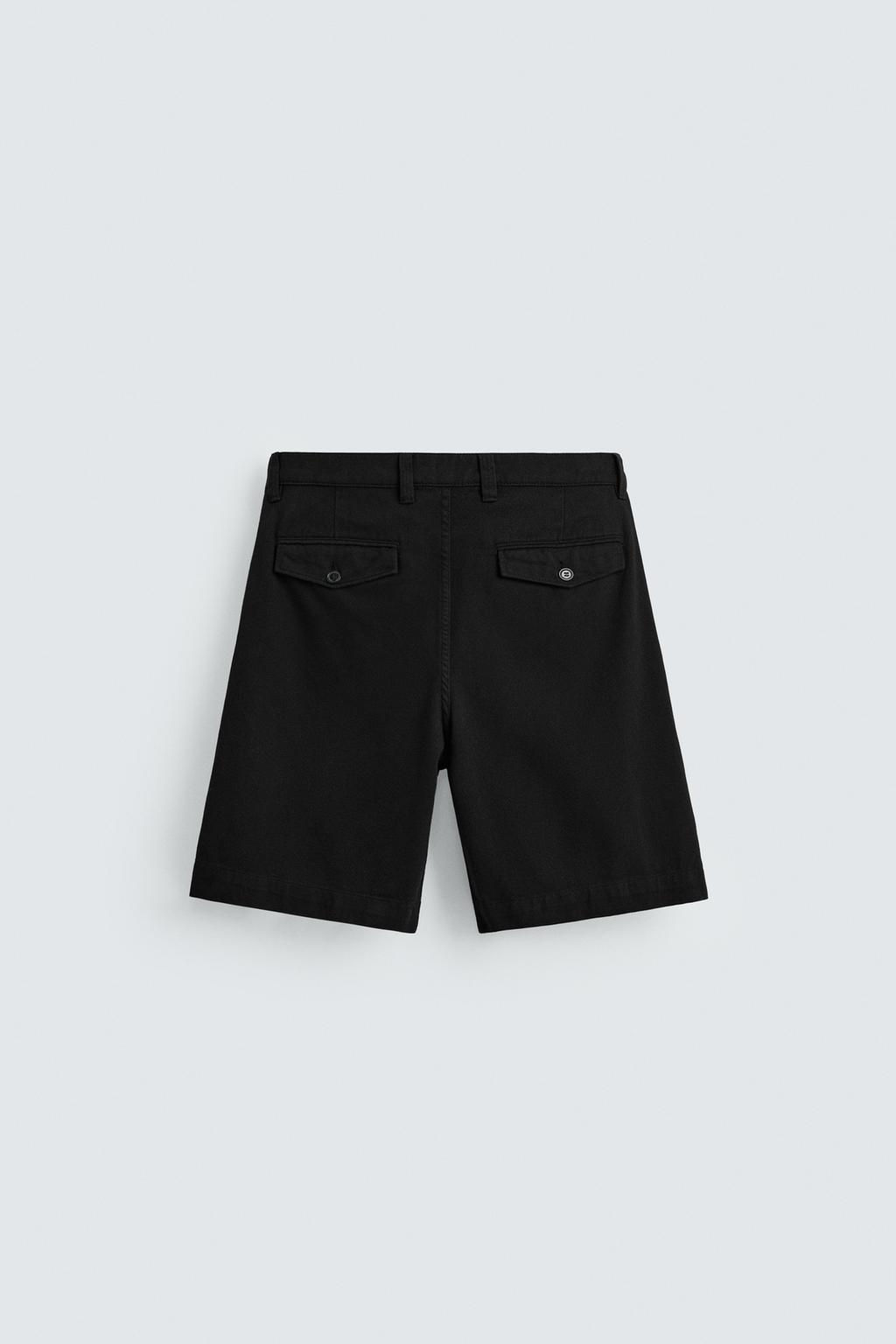 RELAXED FIT BERMUDA SHORTS WITH PLEATS - Zara фото 16