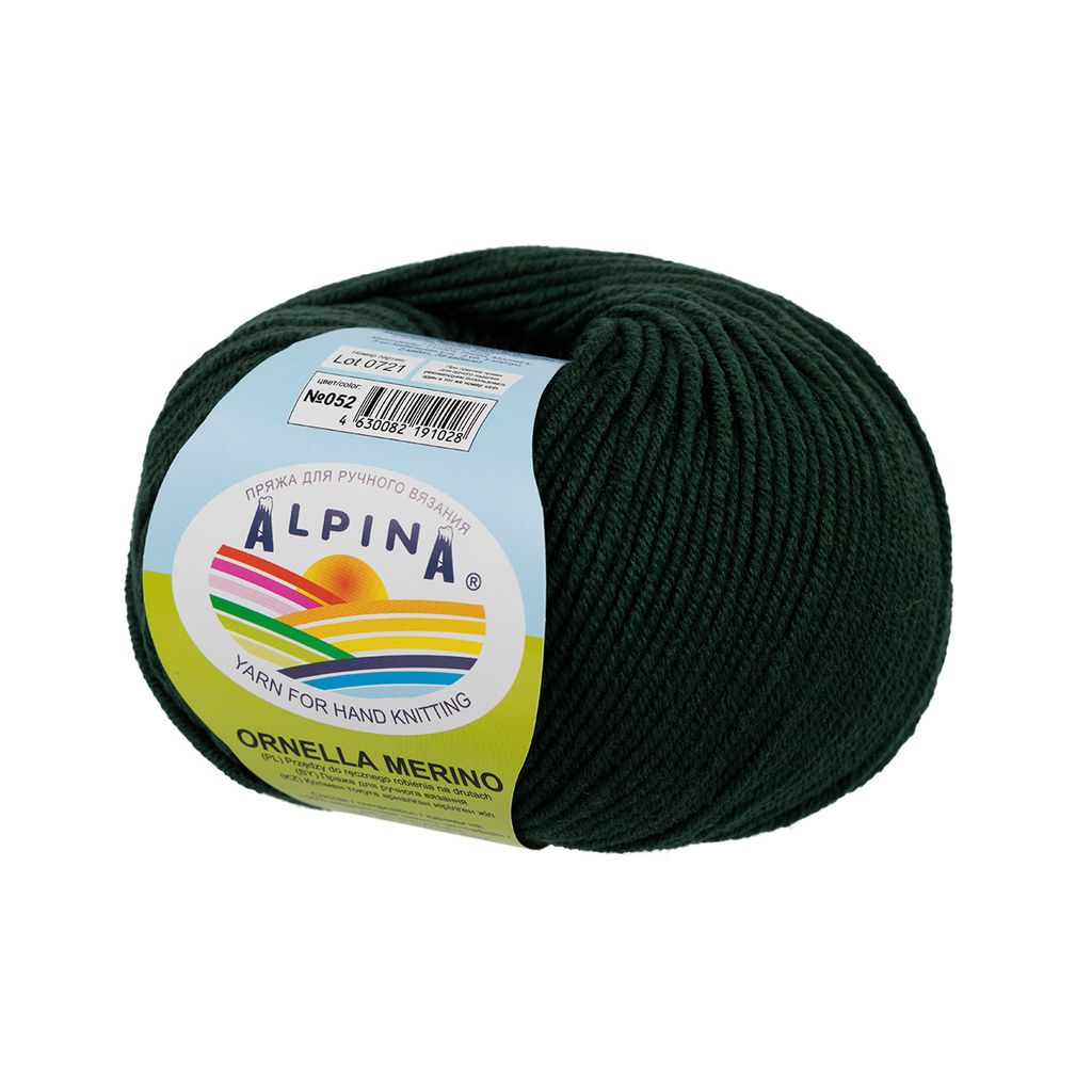 Пряжа ALPINA ORNELLA MERINO 100% мериносовая шерсть 10 шт. х 50 г 125 м  5 м