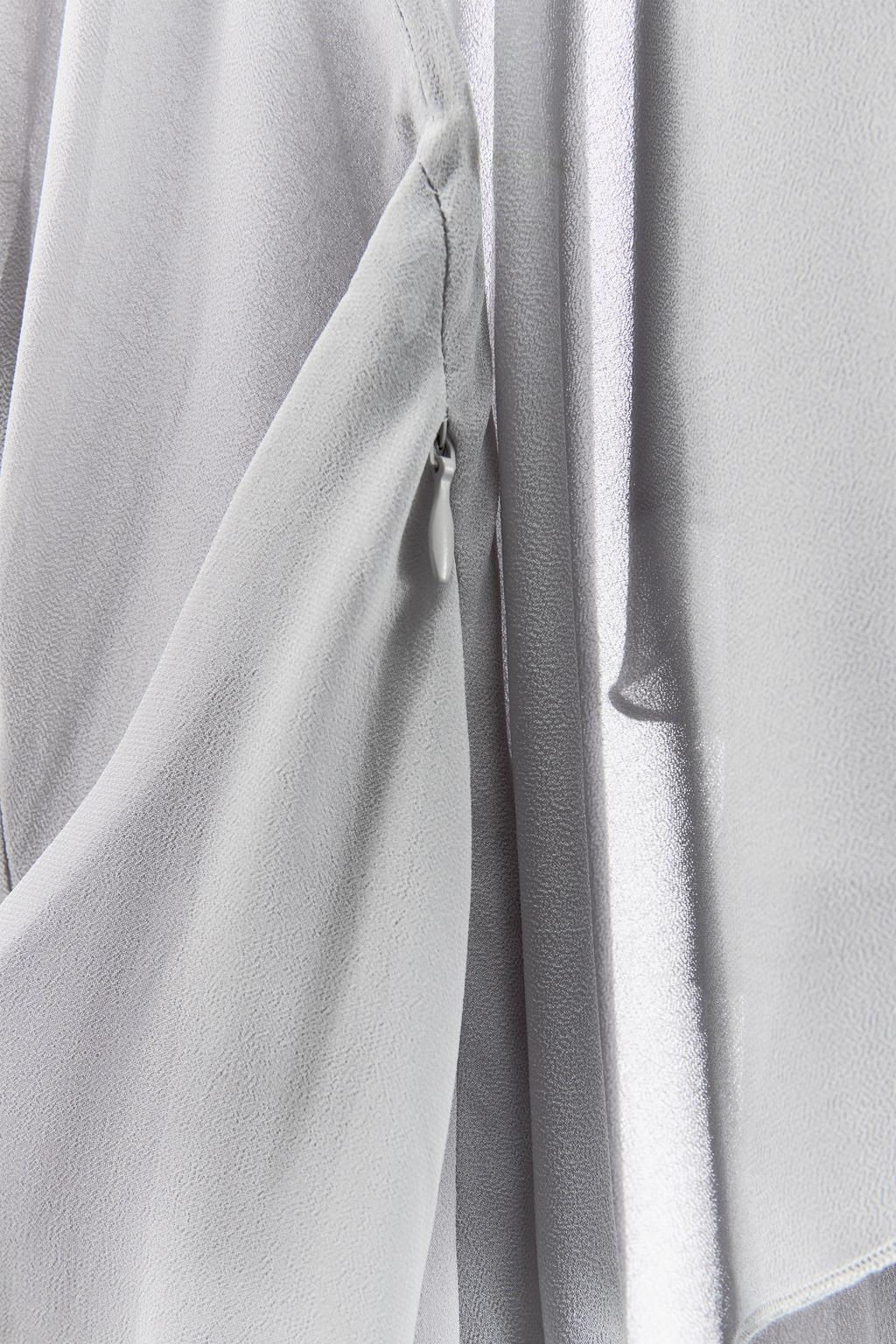 HALTER DRESS WITH OVERLAY - Zara фото 7