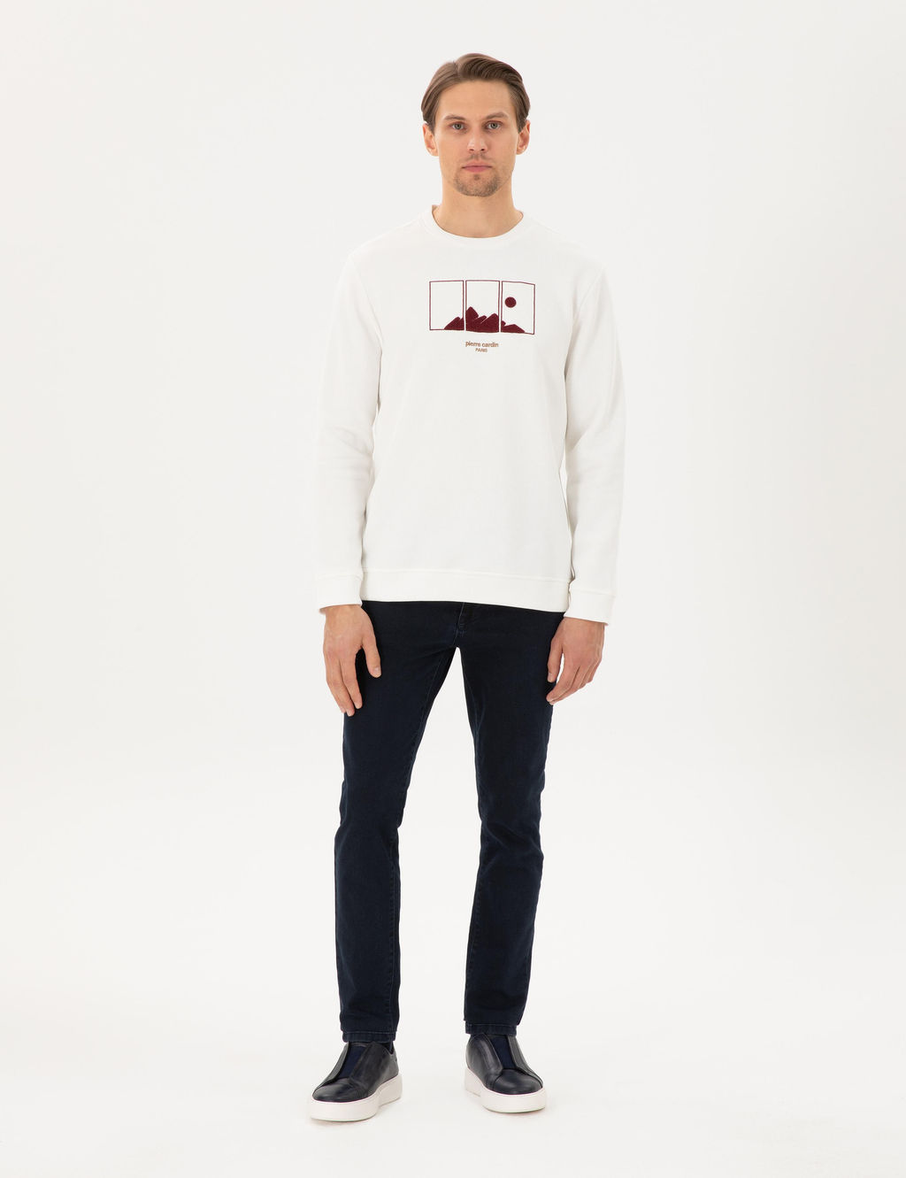 Ekru Regular Fit Sweatshirt - Pierre cardin фото 4