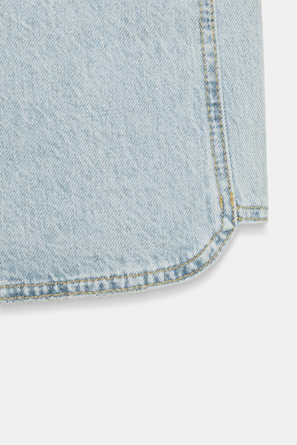 Z1975 STRAIGHT LOW-RISE JEANS WITH SEAM DETAIL - Zara фото 7