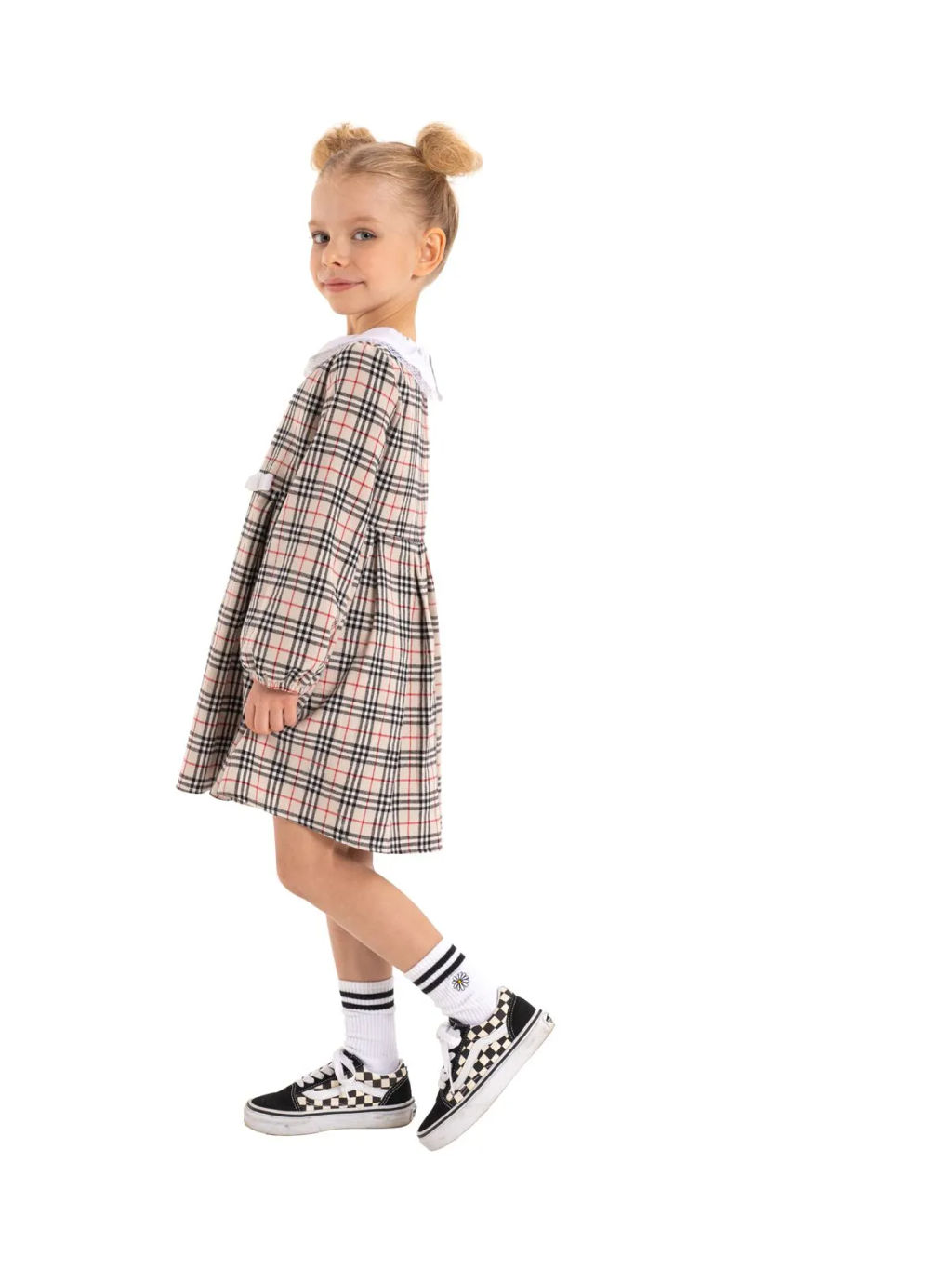 Платье из фланели дев. О66627 - Карамелли фото 4