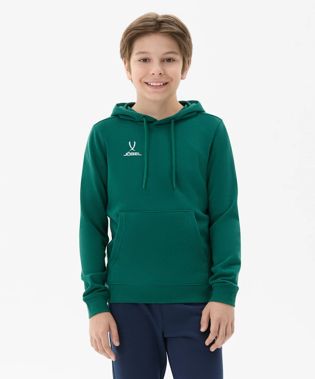 Худи JOGEL ESSENTIAL Cotton Hoodie, темно-зеленый, детский  фото 7