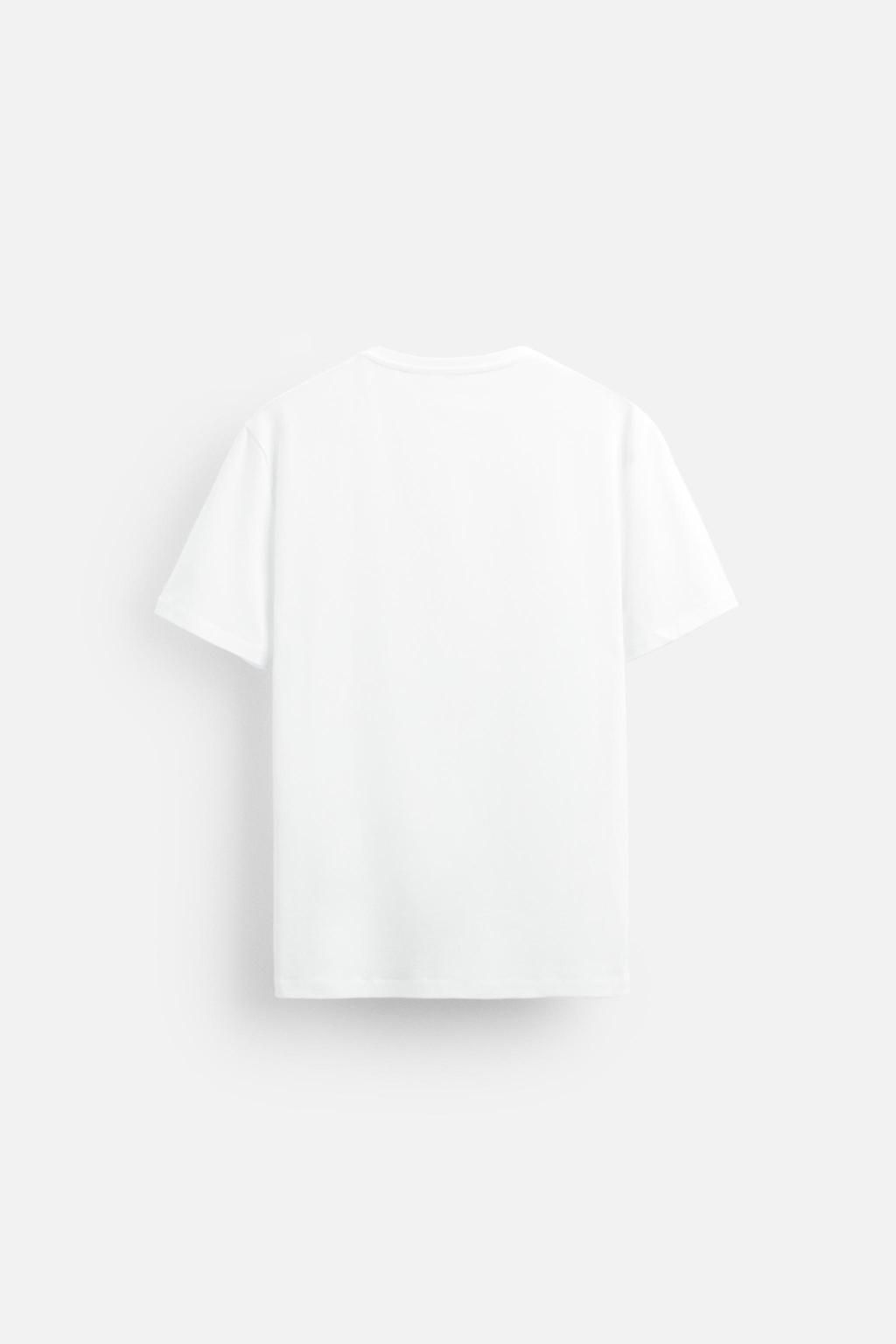 BASIC SLIM FIT T-SHIRT - Zara фото 8