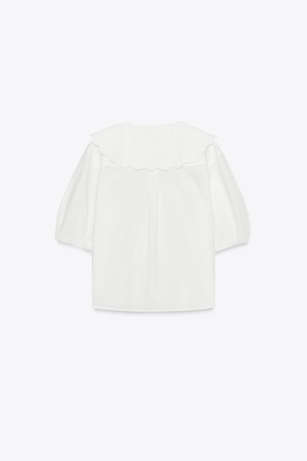 EMBROIDERED PETER PAN COLLAR SHIRT - Zara фото 15