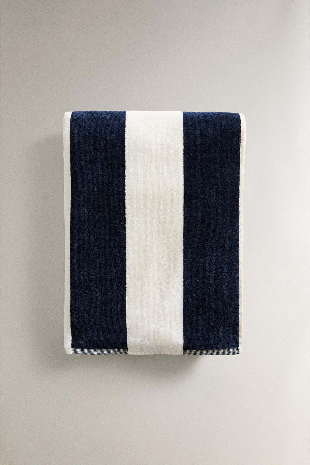 VELOUR BEACH TOWEL WITH WIDE STRIPES - Zara фото 3