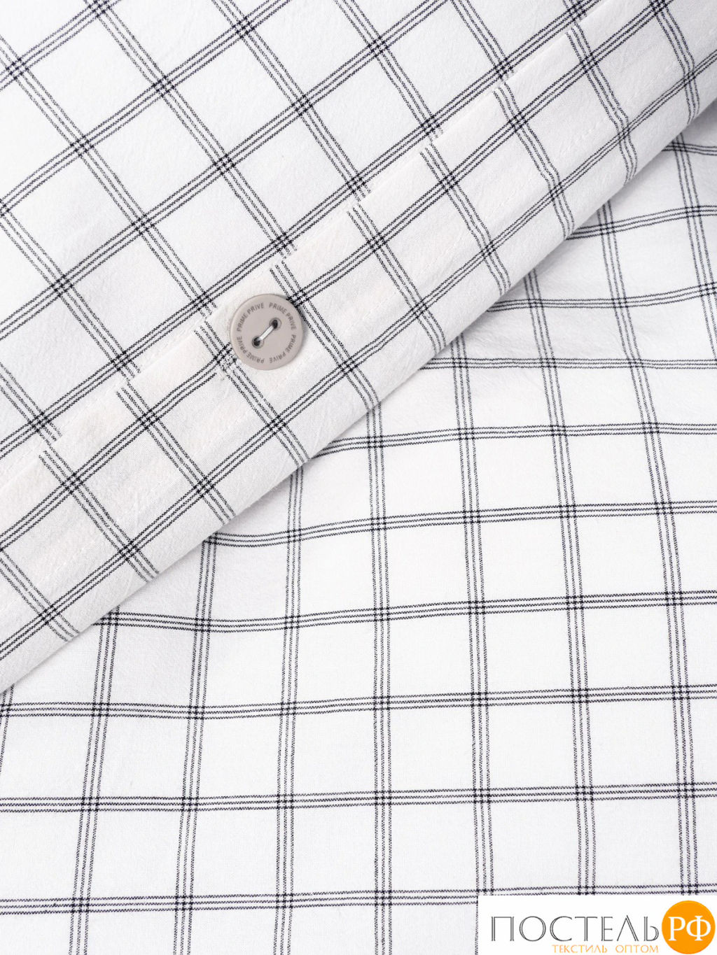 КПБ PRIME PRIVE ВАЛЬБО бел/черн (клетка)  фото 9