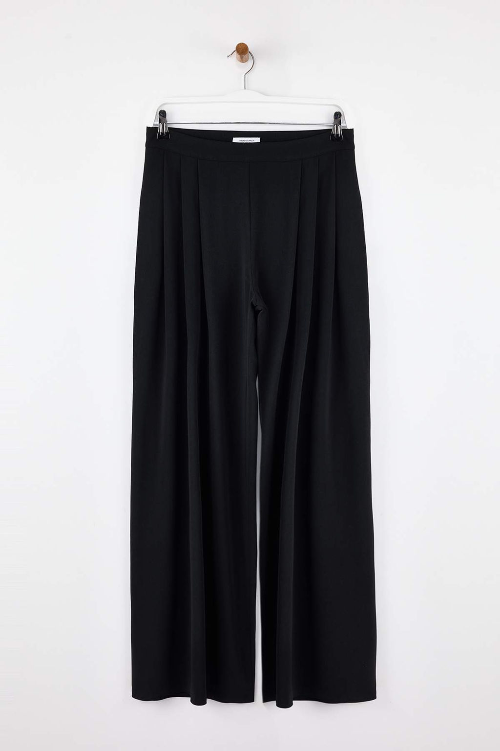 EXCLUSIVE Ac?k Haki Cift Pilili Dokumlu Kumas Extra Wide Leg Genis Paca Pantolon TWOAW26PL00122 - Trendyolmilla фото 6