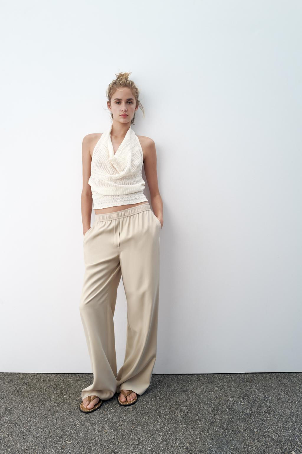 FLOWING WIDE-LEG TROUSERS