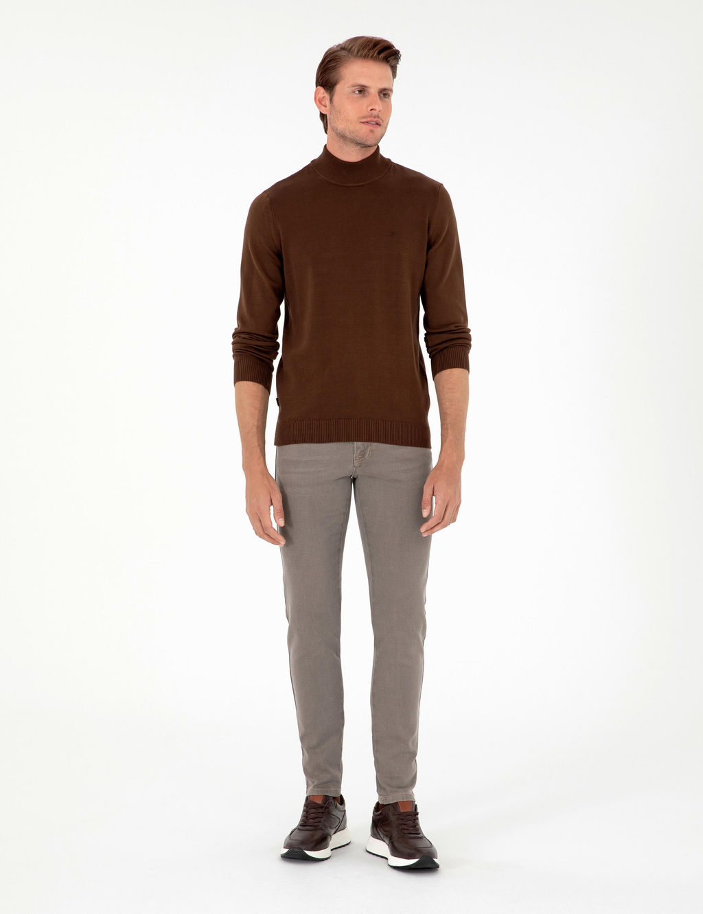 Bej Slim Fit Jean Pantolon