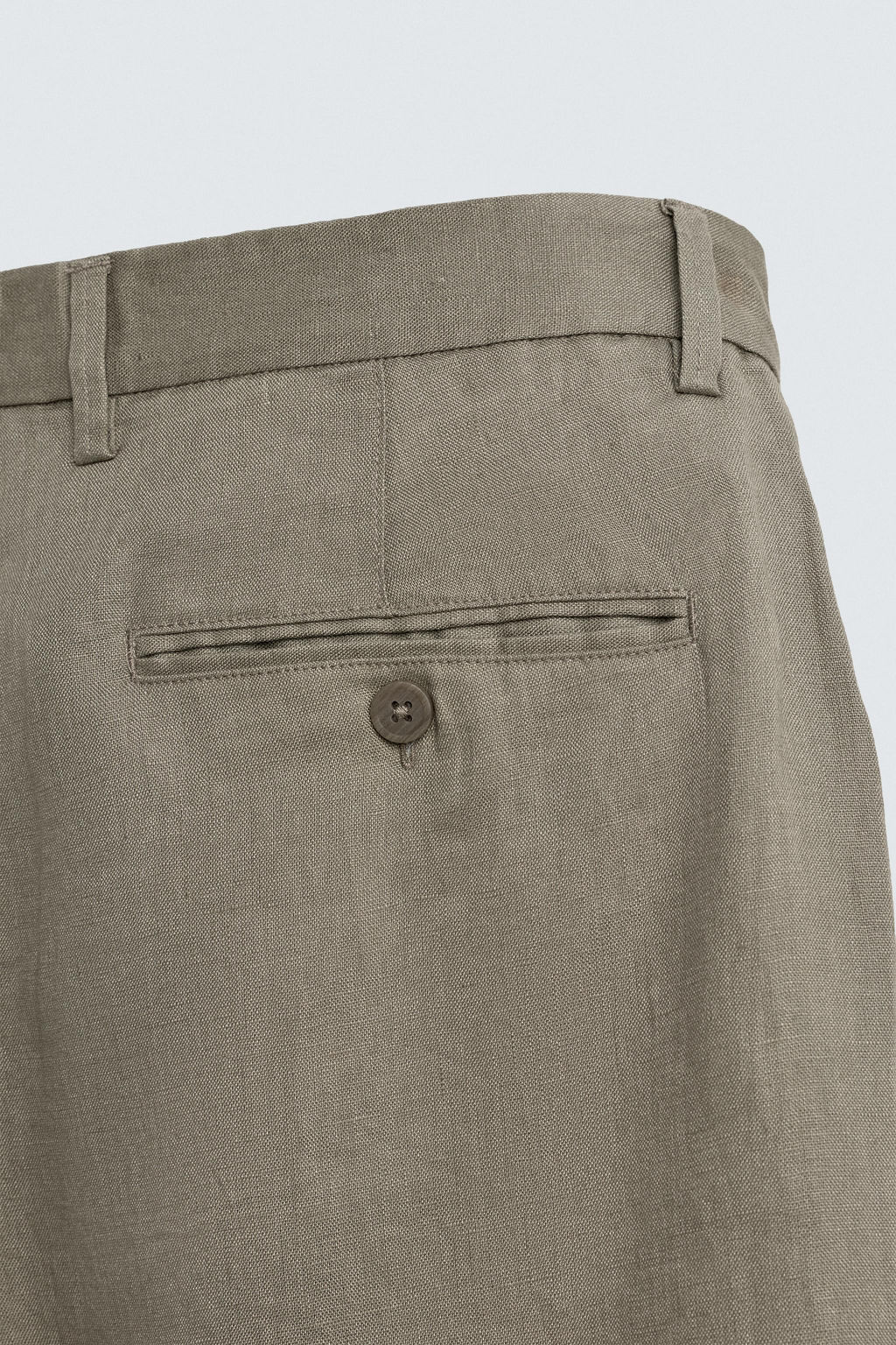 BERMUDA REGULAR FIT 100% LINO / Beige claro - Zara фото 10