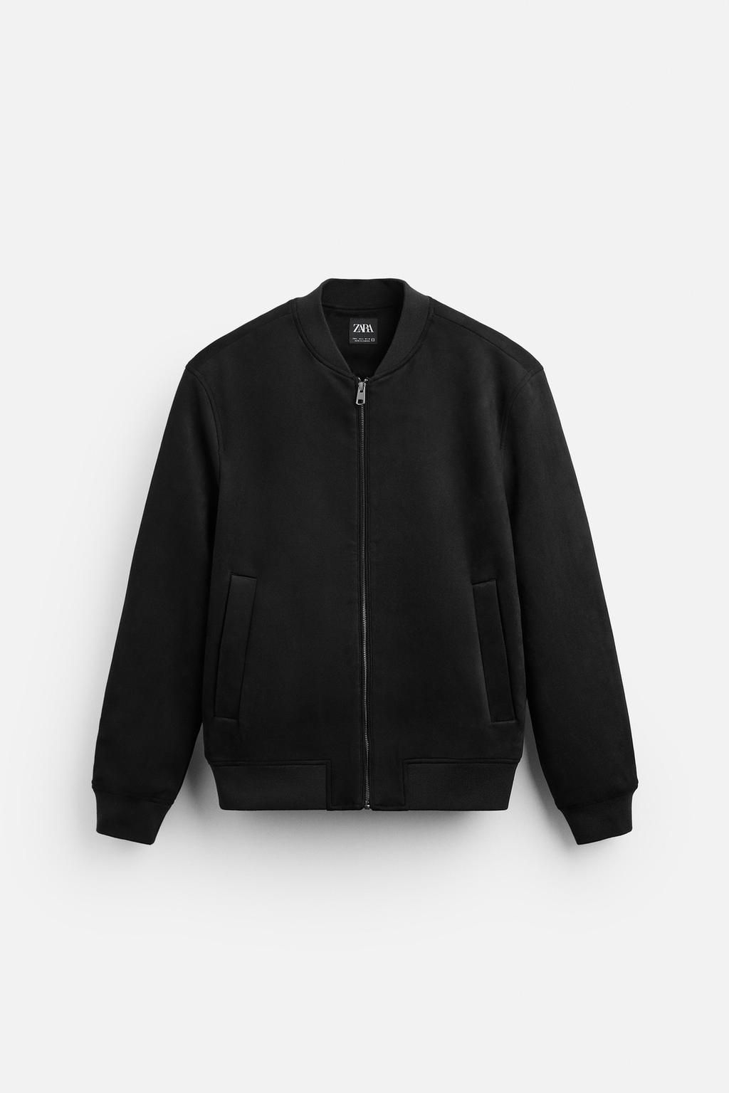 FAUX SUEDE BOMBER JACKET - Zara фото 31