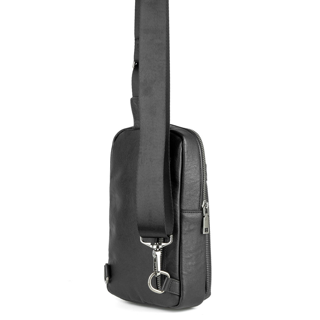 Мужская сумка-слинг из экокожи - Barcelo biagi фото 3