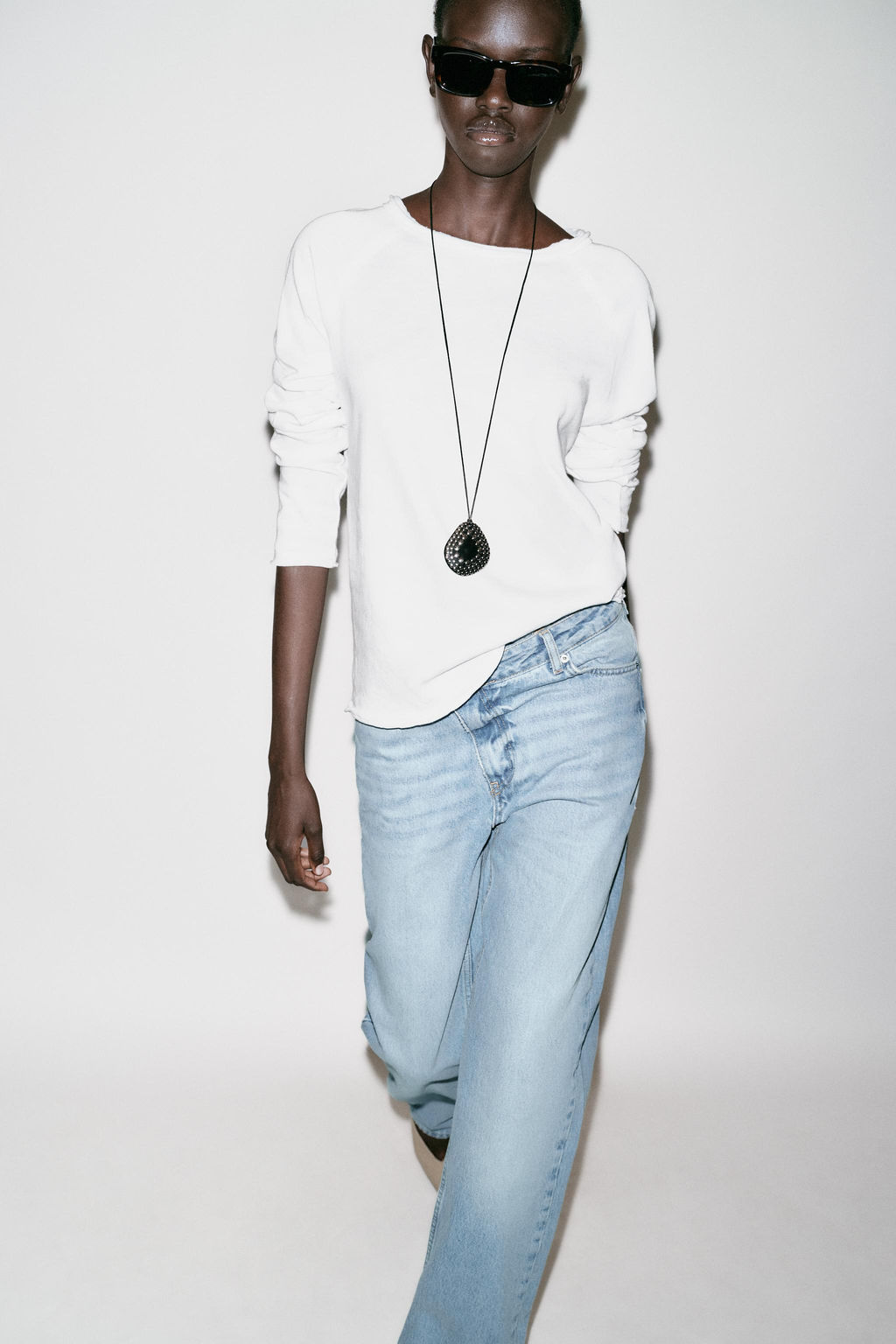 WASHED LONG SLEEVE T-SHIRT - Zara фото 2