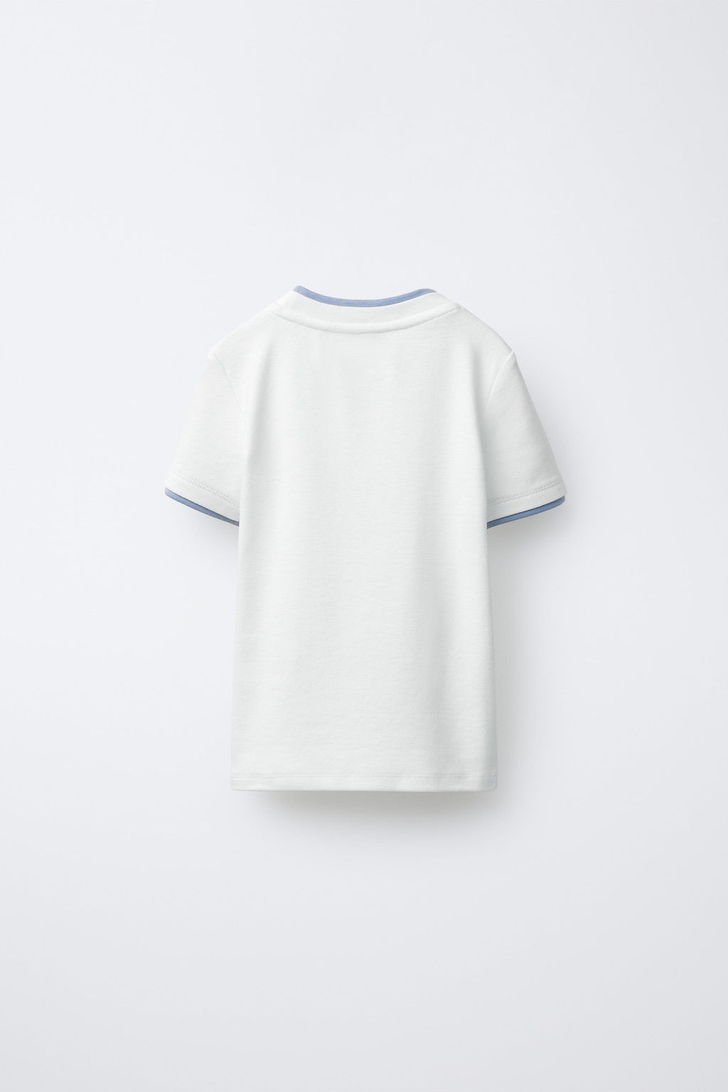CAMISETA DOBLE CON MODAL / Blanco - Zara фото 2