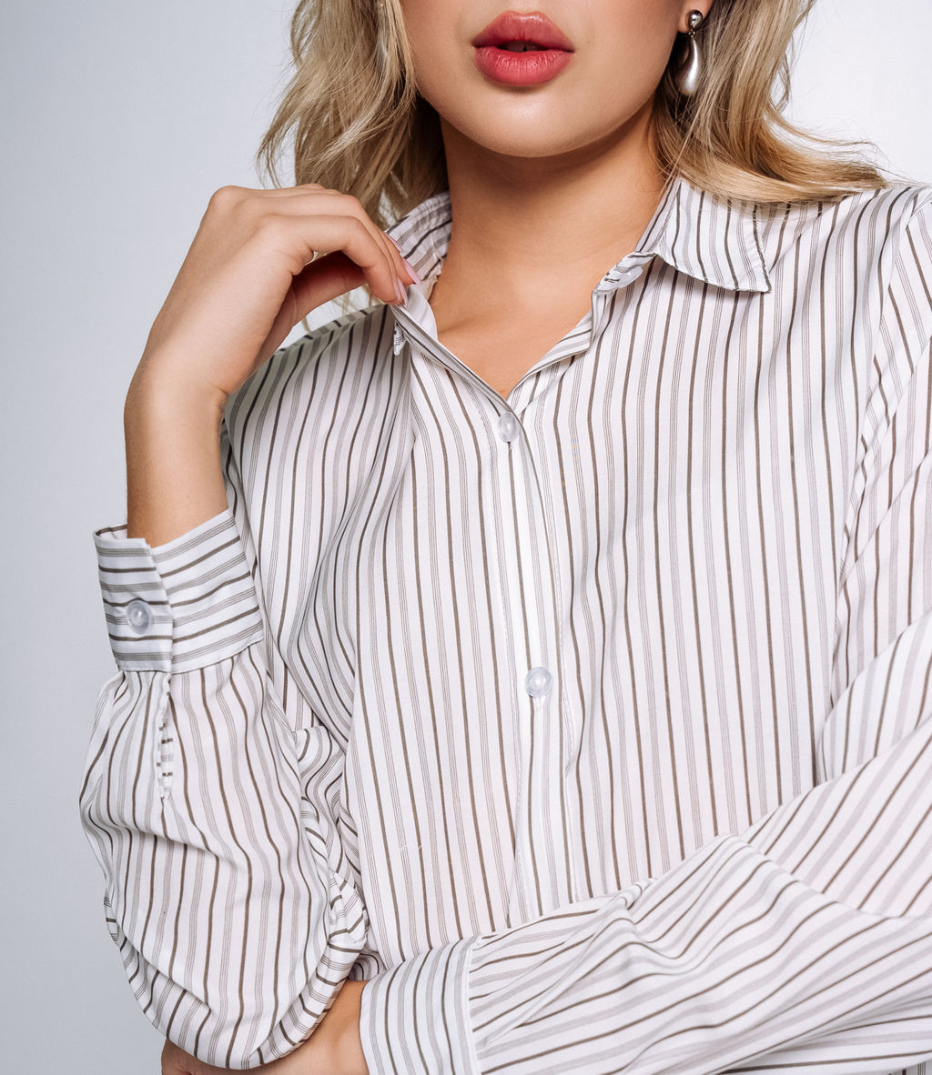 Рубашка #КТ027 (1), серый